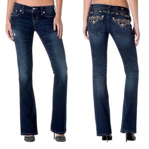 Miss Me Embellished Bootcut Mid Rise Jeans - Women's 30